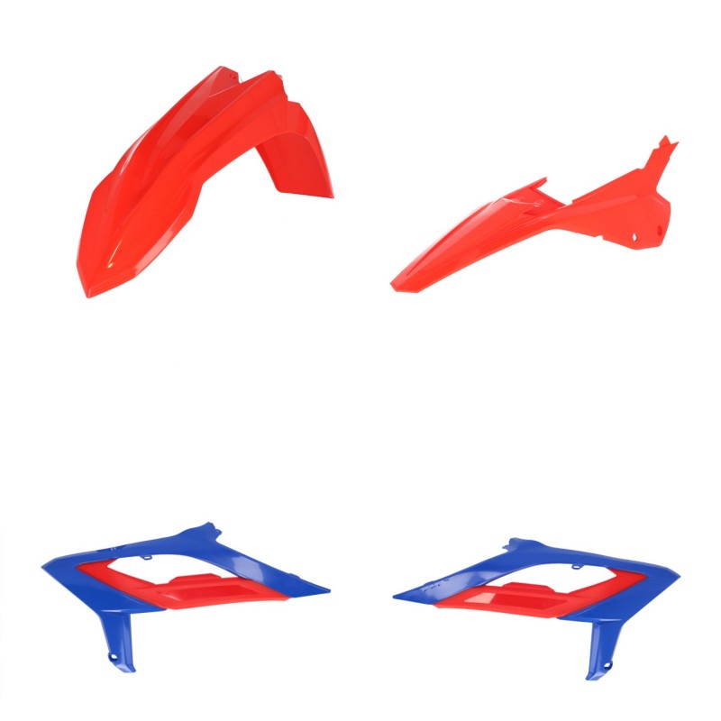 Acerbis 2023 Beta RR 2T 125-480 RR 2T 125RC-480RC Plastic Kit - Red/Blue