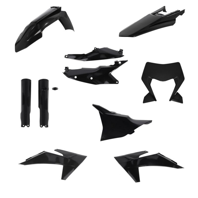 Acerbis 24+ KTM EXC/EXC-F/ XC-F/ XC-W/ XCF-W/ XW-F Plastic Kit - Black