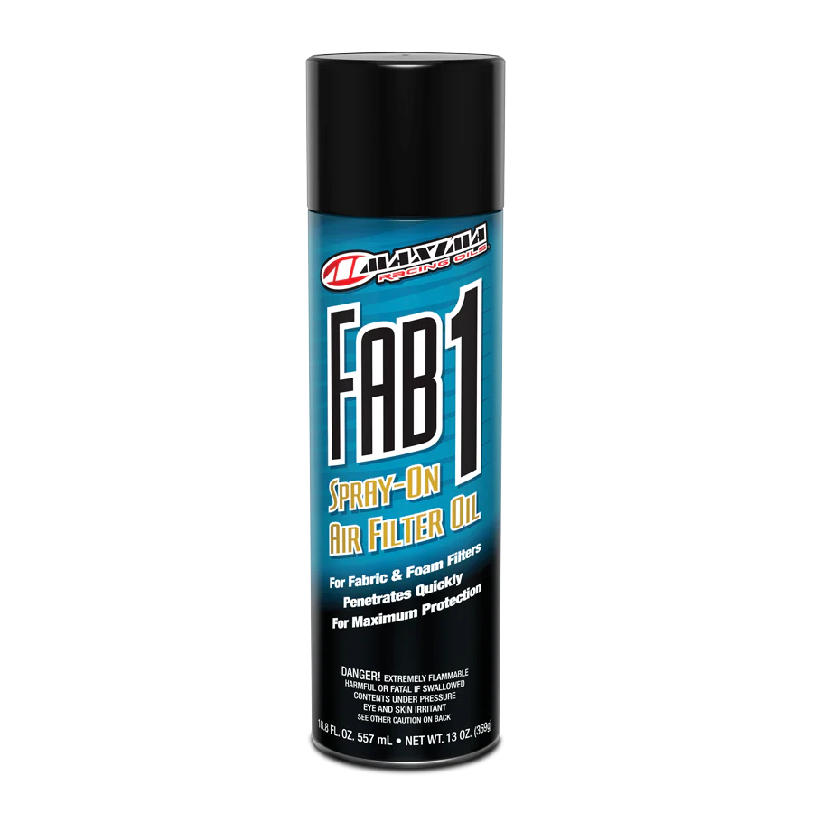 Maxima FAB-1 Air Filter Oil Spray 18.8oz - Aerosol for Fabric & Foam Filters