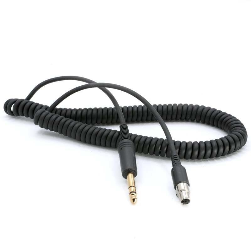 Rugged Radios Firetruck Intercom Headset Coil Cord for 1/4 Style Jacks & FHS Headset