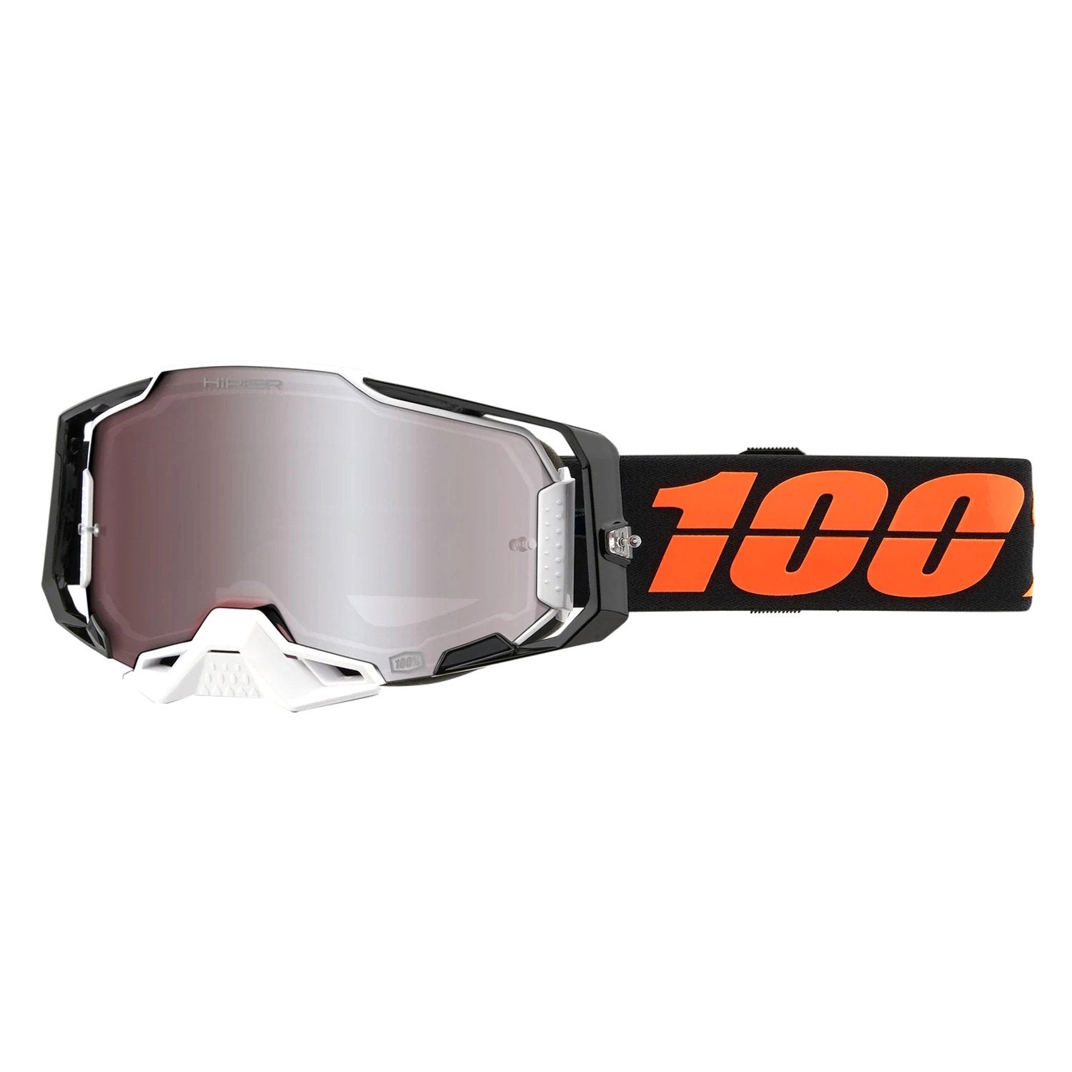 100 armega goggles 100% Armega Blacktail HiPER Silver Mirror Goggles