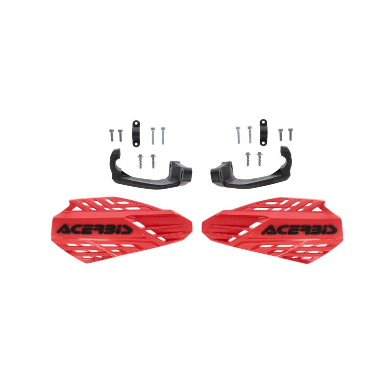 Acerbis Linear Vented Handguard - Red/Black