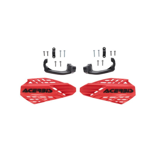 Acerbis Linear Vented Handguard - Red/Black