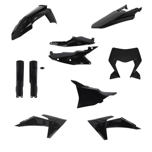 Acerbis 24+ KTM EXC/EXC-F/ XC-F/ XC-W/ XCF-W/ XW-F Full Plastic Kit - Black