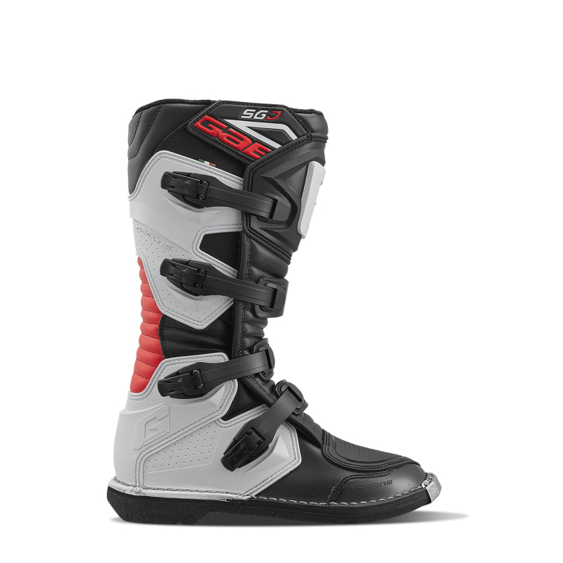 Gaerne SGJ Boot Black/White/Red Size Youth - 6.5