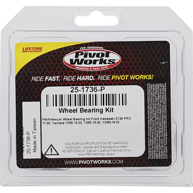 Pivot Works Kawasaki, Yamaha Wheel Bearing Kit Premium Bearings