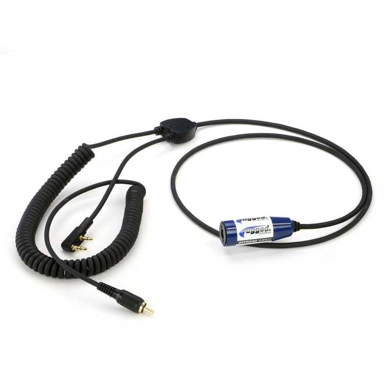 Rugged Radios MOTO MAX Complete Motorcycle Comm Kit with Heavy-Duty OFFROAD Cables Without Radio