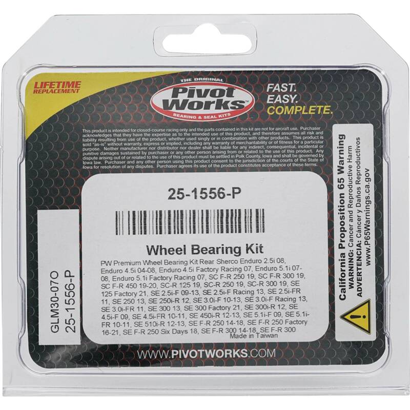 Pivot Works Sherco Wheel Bearing Kit Premium Bearings
