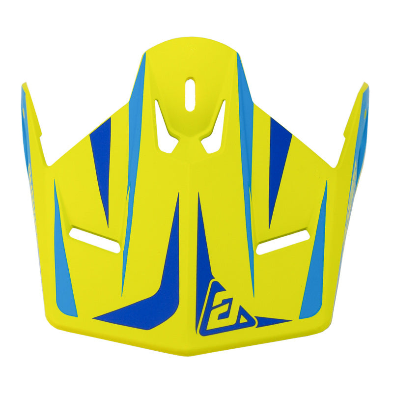 Answer 26 AR1 Mototown Matte Visor Youth - Hyper Acid/Cyan/Dark Blue