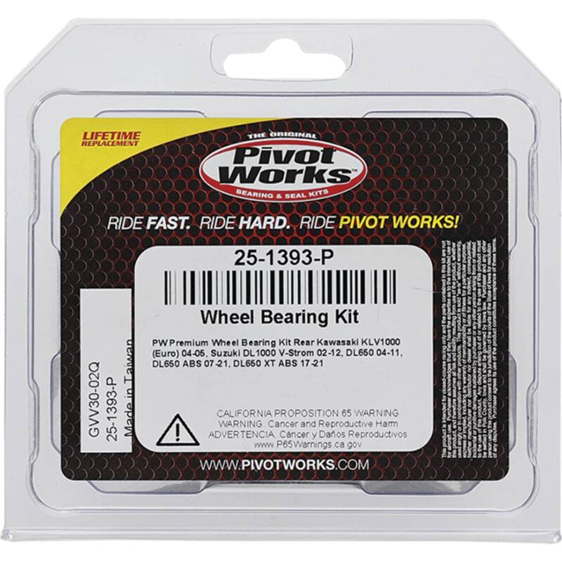 Pivot Works Kawasaki, Suzuki Wheel Bearing Kit Premium Bearings
