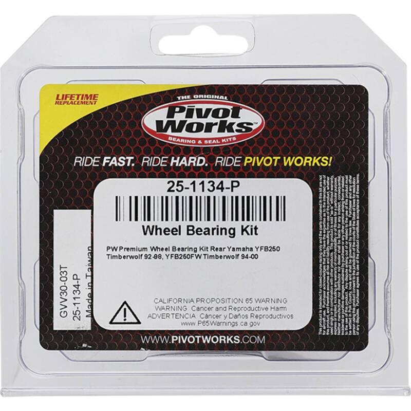 Pivot Works Yamaha Wheel Bearing Kit Premium Bearings