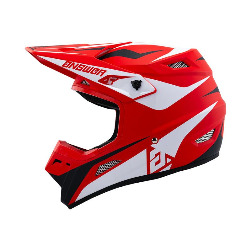 Answer 26 AR1 Mototown Helmet Glossy Red/White/Black - Small