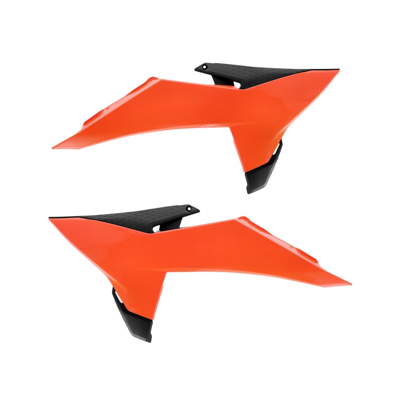 Cycra 25+ KTM SX/SXF/XC/XCF OEM Radiator Shrouds - Orange/Black