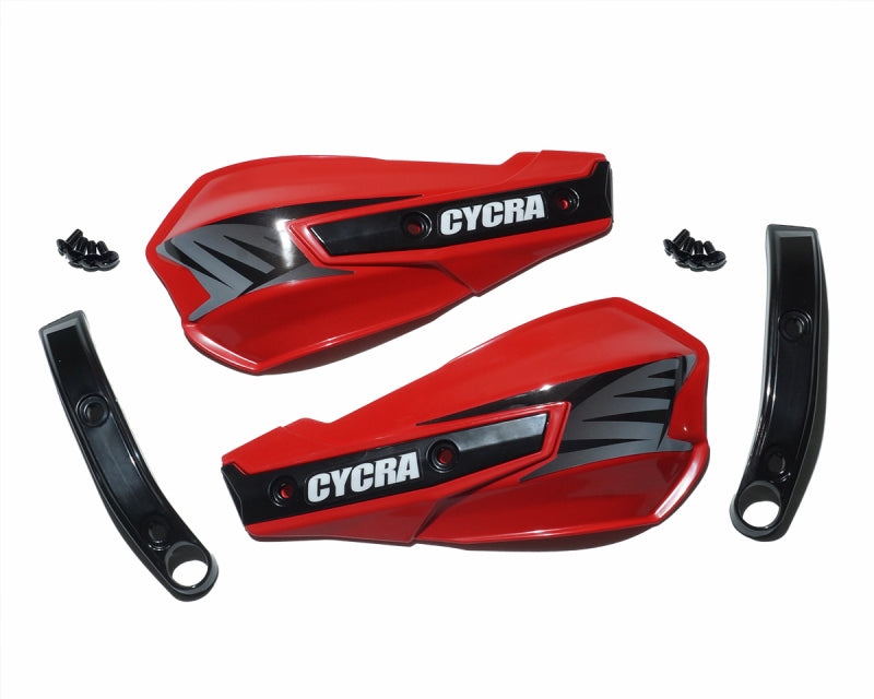 Cycra Vortex Replacement Hand Shields w/Abrasion Guards - GasGas Red