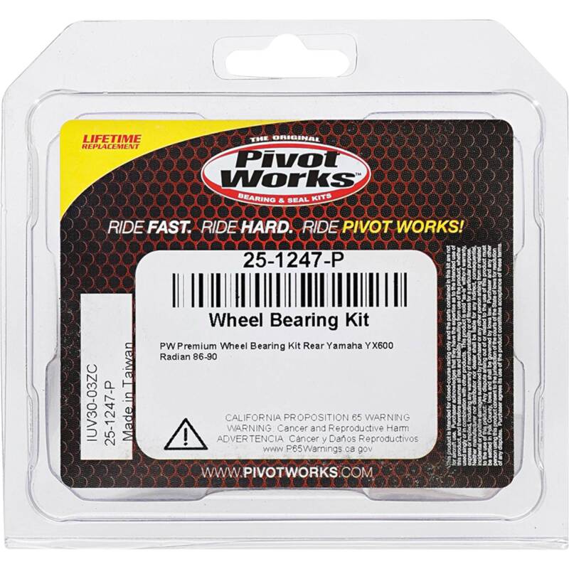 Pivot Works Yamaha Wheel Bearing Kit Premium Bearings
