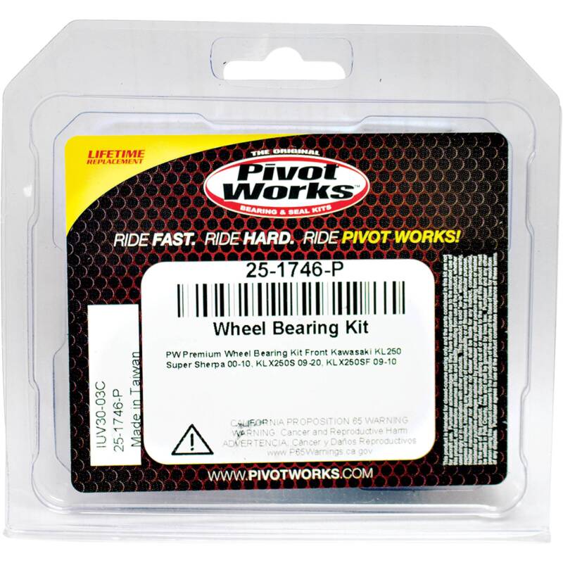 Pivot Works Kawasaki Wheel Bearing Kit Premium Bearings