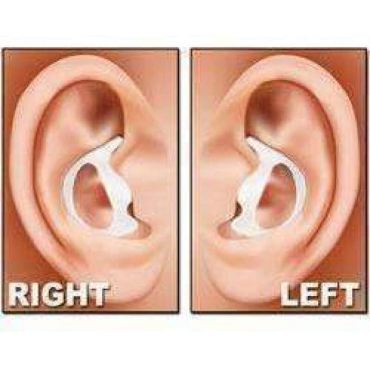 Rugged Radios Rubber Ear Mold Buds for Acoustic Tubes Left Ear / Dark Color