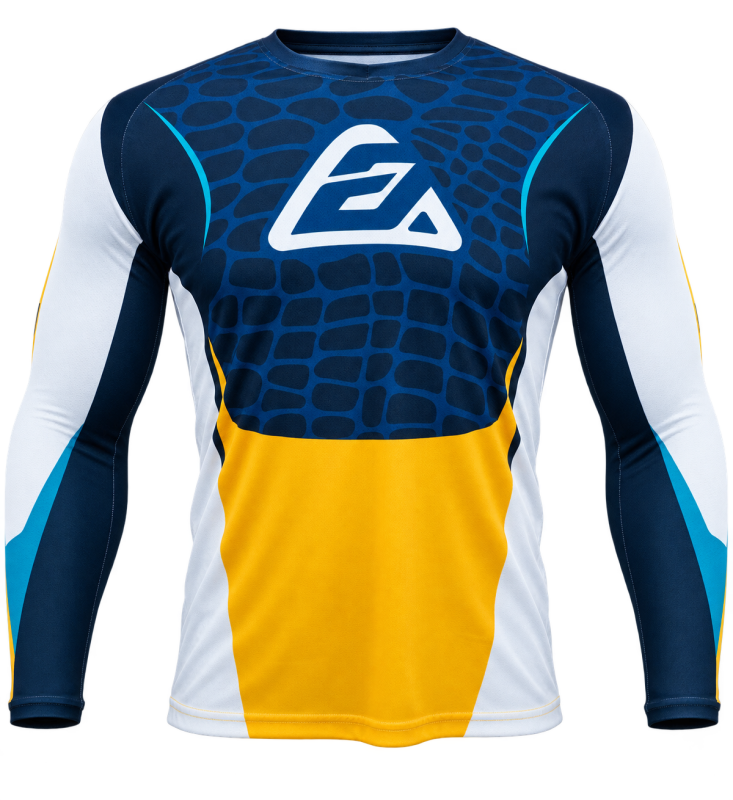 Answer  Syncron Raceday Jersey Yellow/Navy/Cyan/White Youth - Medium