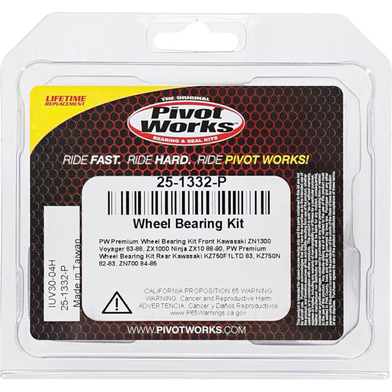 Pivot Works Kawasaki Wheel Bearing Kit Premium Bearings