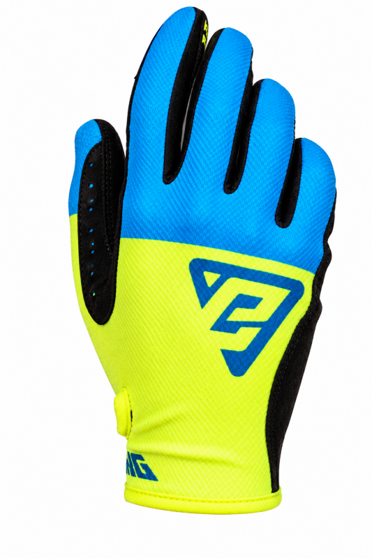 Answer  Ascent Gloves Cyan/Hyper Acid/Black Youth - Large