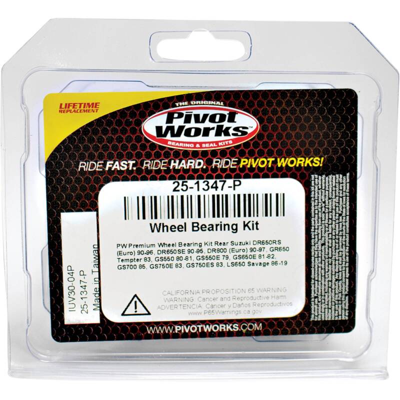 Pivot Works Suzuki Wheel Bearing Kit Premium Bearings