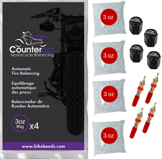 Counteract Motorcycle Balancing Bead Shop Pack (4) 3oz Bags
