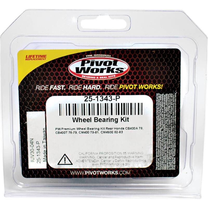 Pivot Works Honda Wheel Bearing Kit Premium Bearings