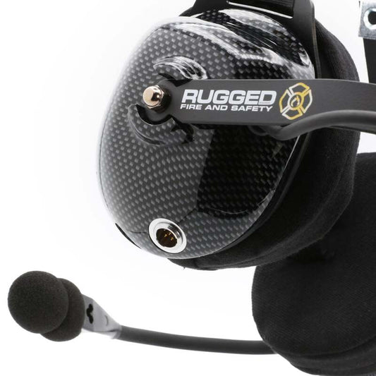 Rugged Radios FHS Behind-The-Head FSI Headset No Buttons / For David Clark / Sigtronics / Avcomm