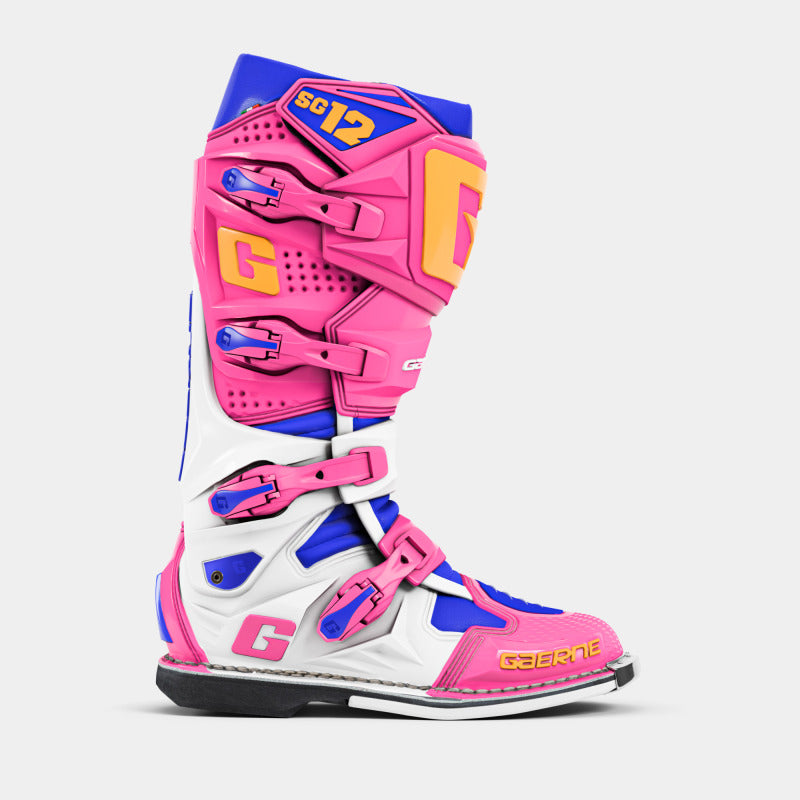 Gaerne SG12 Limited Edition Shockwave MX Multi Color Size 7