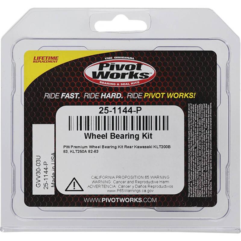 Pivot Works Kawasaki Wheel Bearing Kit Premium Bearings
