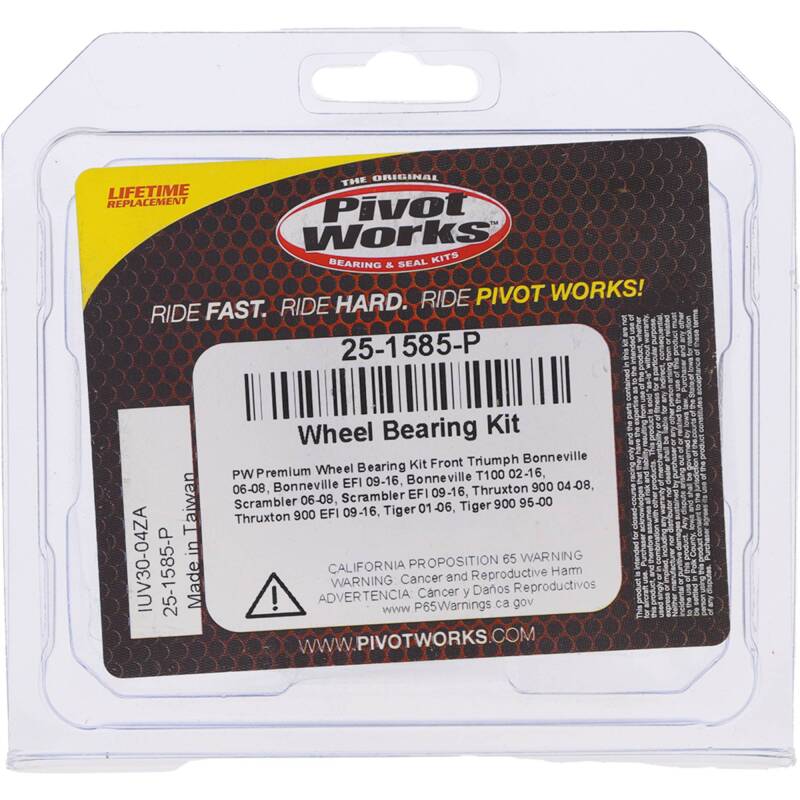 Pivot Works Triumph Wheel Bearing Kit Premium Bearings