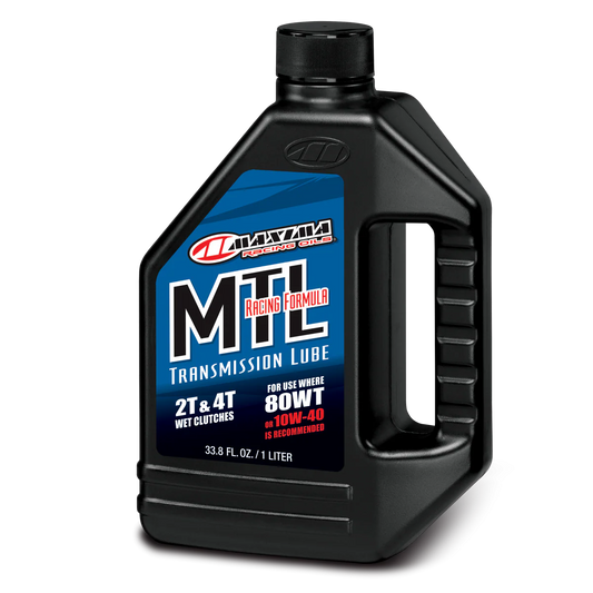 Maxima MTL-R 2-Cycle Transmission 80wt 1L - Premium Gearbox Oil for 2-Stroke Dirt Bikes