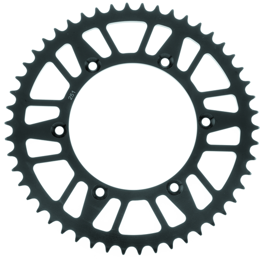 BikeMaster Honda Yamaha Rear Steel Sprocket 520 48T - Black