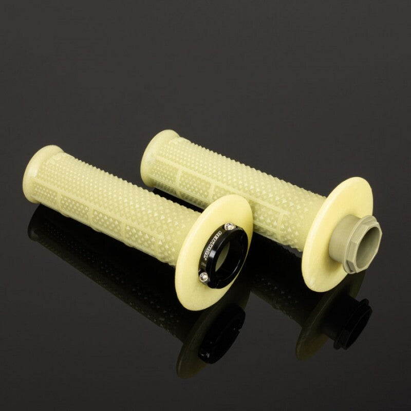 Renthal MX-R Works Lock On - Tapered/Half Waffle - Aramid