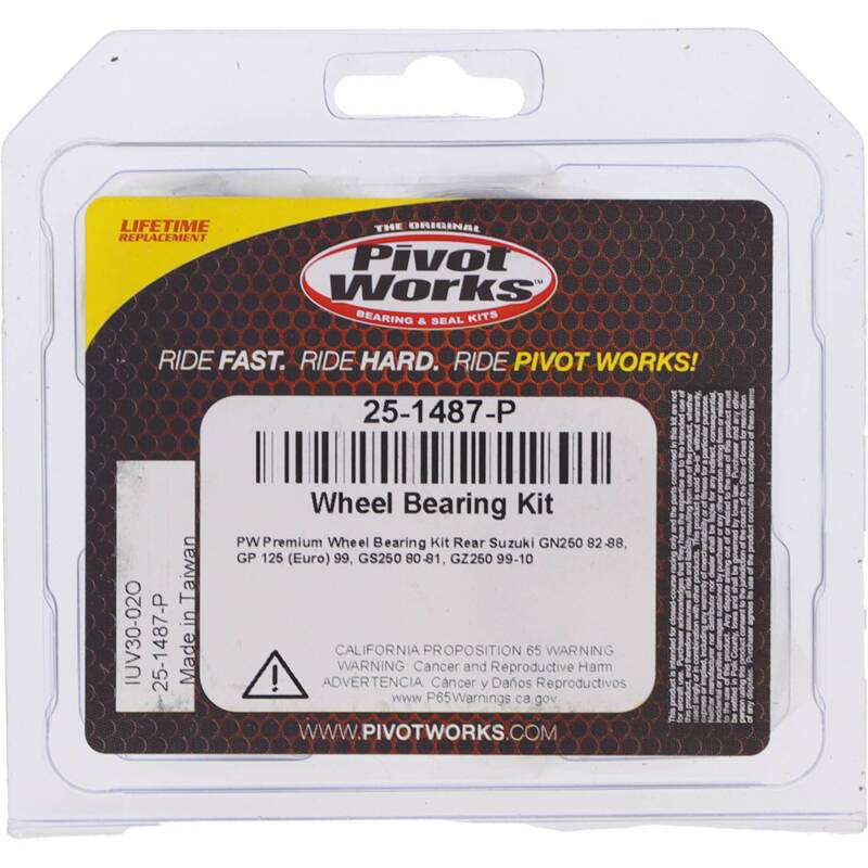 Pivot Works Suzuki Wheel Bearing Kit Premium Bearings