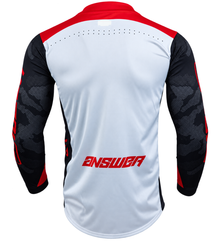 Answer LE Elite Camo Jersey Red/White/Black - Large