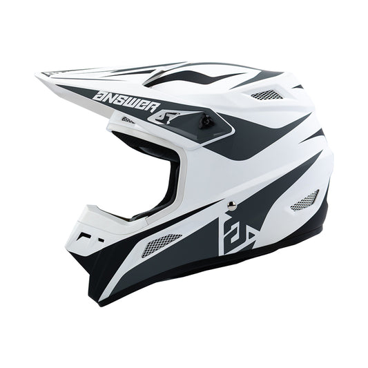 Answer 26 AR1 Mototown Helmet Glossy White/Grey/Black - XS