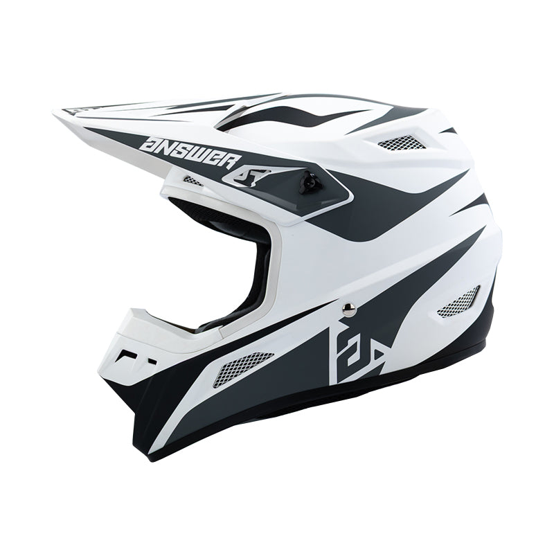 Answer 26 AR1 Mototown Helmet Glossy White/Grey/Black - Large