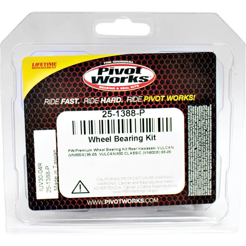 Pivot Works Kawasaki Wheel Bearing Kit Premium Bearings