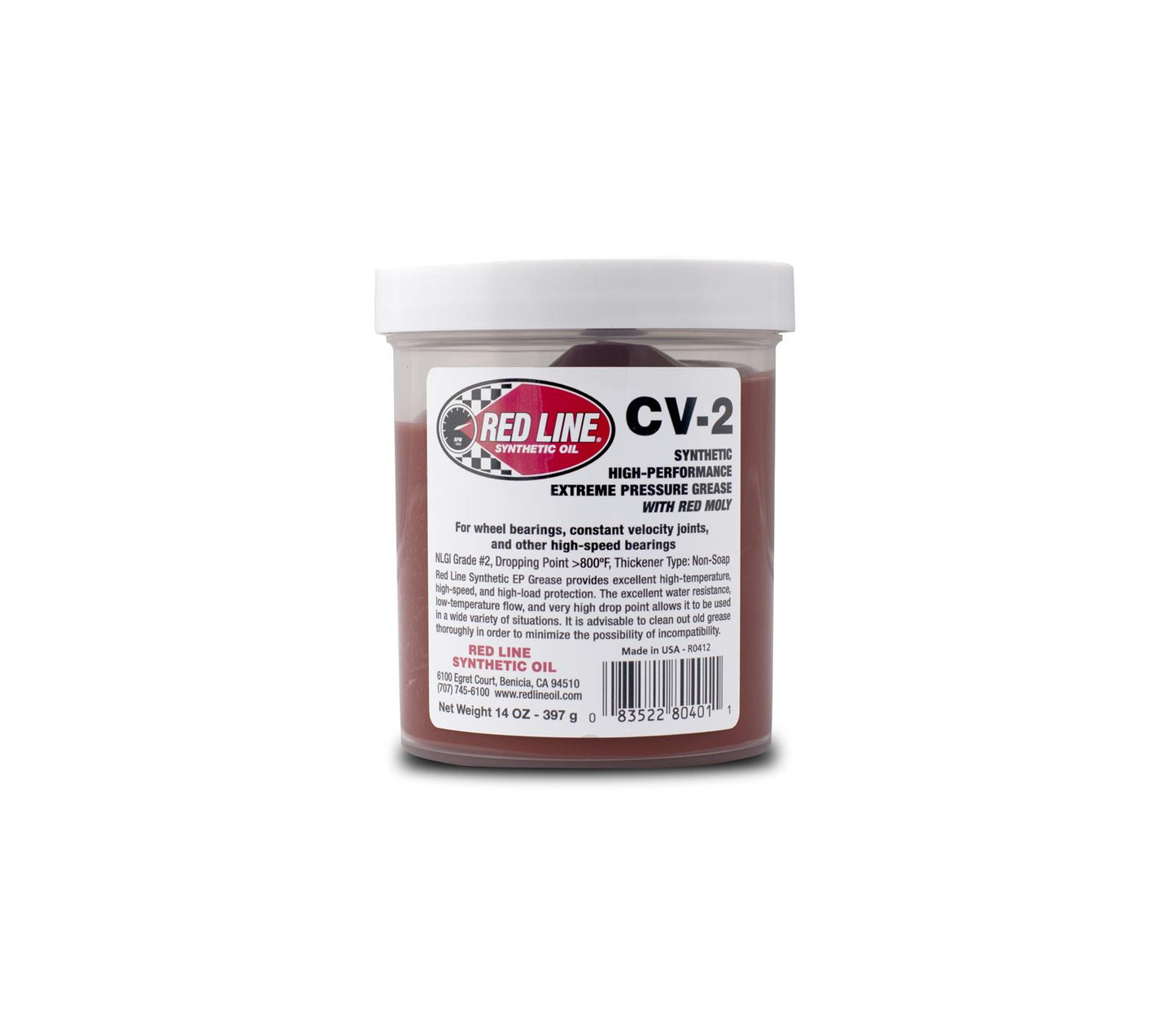 Red Line CV-2 Full Synthetic Grease (80401) – ATV/UTV Bearing & CV Joint Protection
