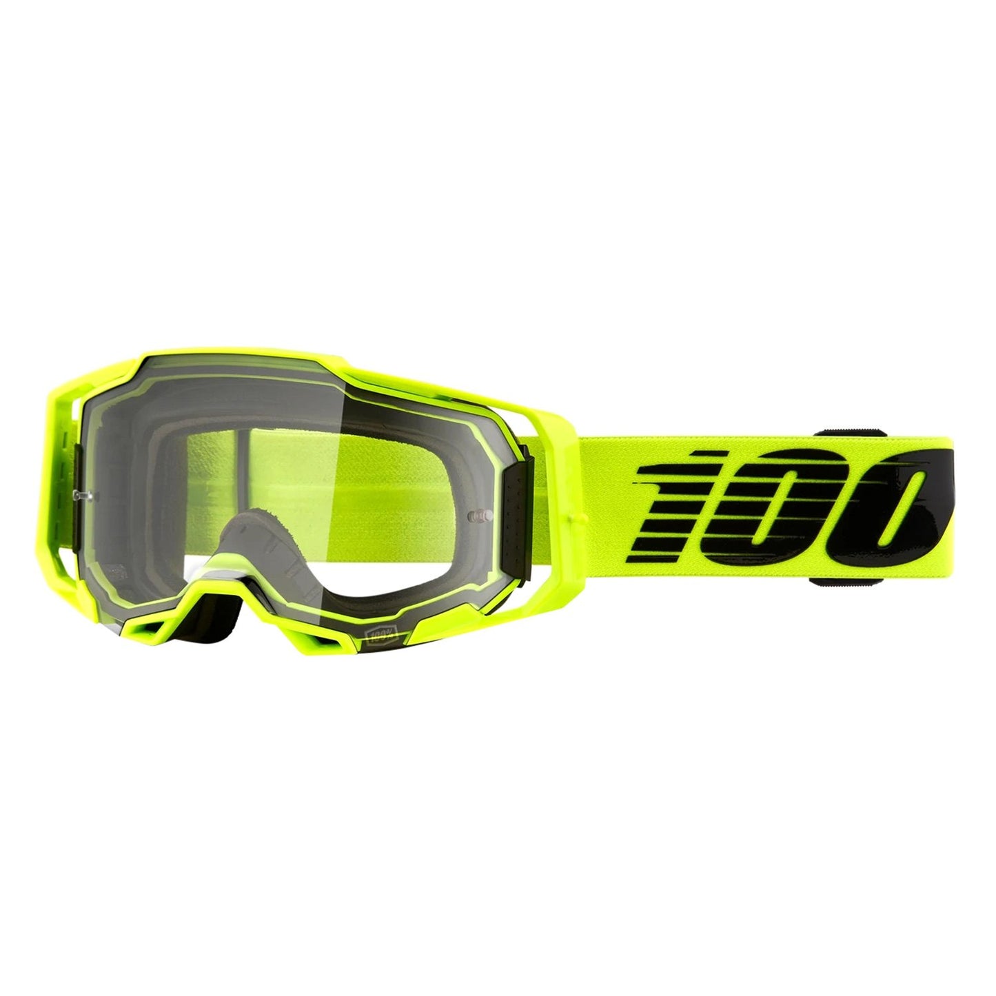 100 Percent Armega Goggles – Nuclear Citrus w/ Clear Lens