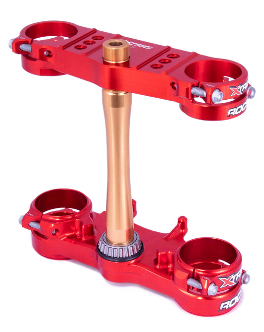XTrig 18-21 Honda CRF 250 R/ CRF 450 R ROCS Tech Triple Clamp 22 mm. Offset M12 - Red